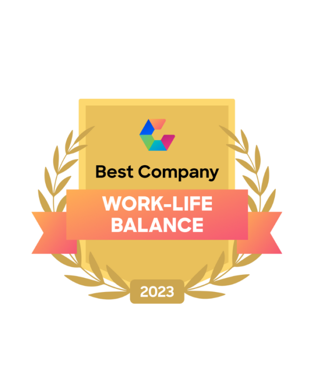 Comparably Award Best Company Work-Life Balance