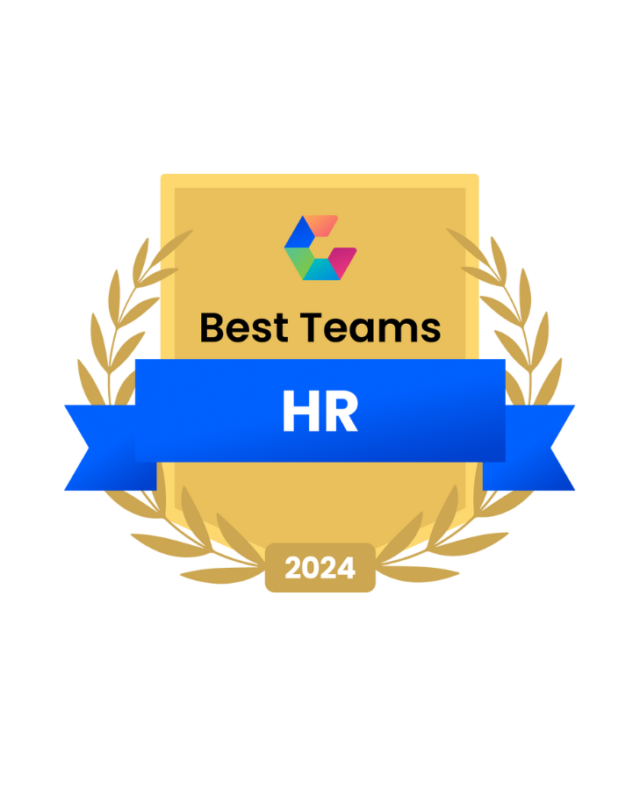 Comparably Award 2024 Best Teams HR