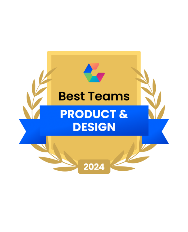 Comparably Award 2024 Best Teams Product & Design