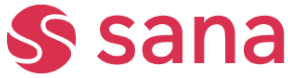Sana logo diapositive red main