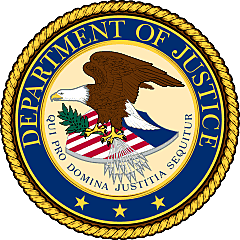 Seal of the united states department of justice